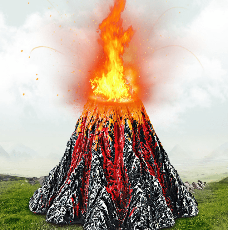 Magma Magic Resin Volcano For Aquariums