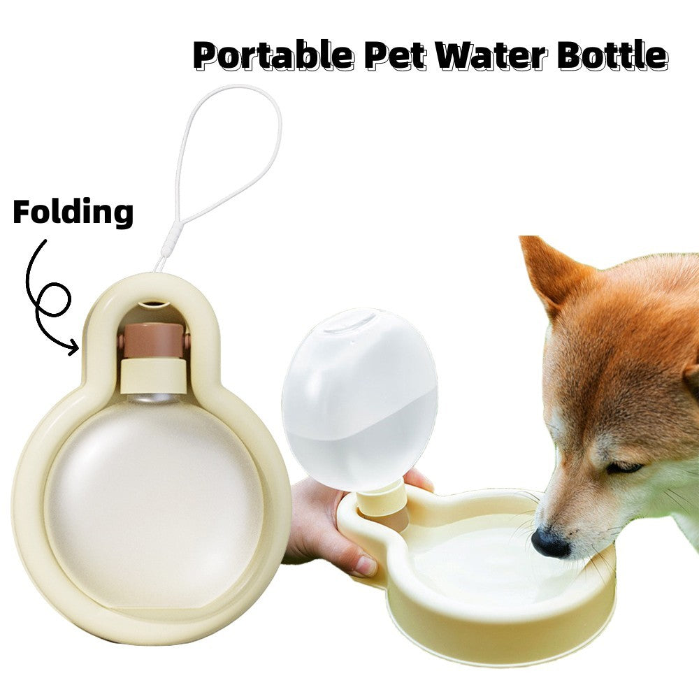 500ml bærbar katt hund vannflaske forseglet reise valp katter foldbar