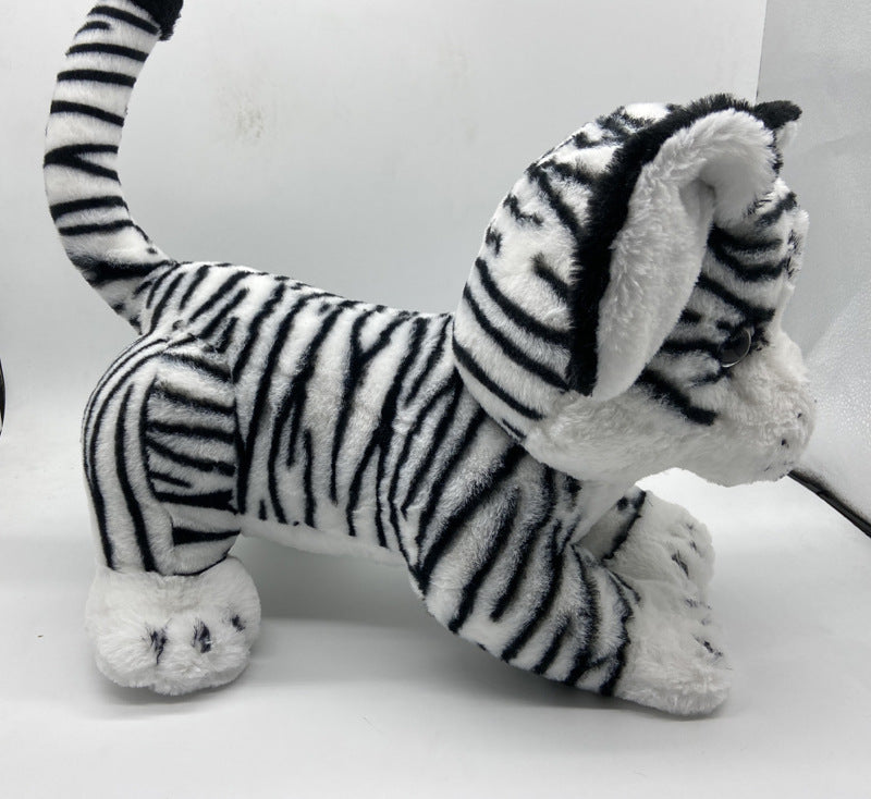 Playful stuffed animal buddy soft plush tiger toy for kids