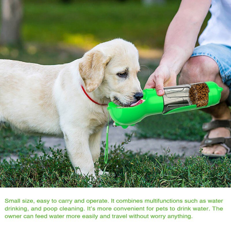 Portable Pet Dog Water Bottle Feeder Bowl Water Food Bottle Pets Outdoor Travel Drinking Dog Bowls Water Bowl for Dogs