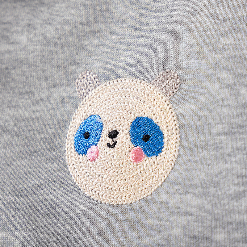 Winter and Autumn Girls Animals Cartoon Pattern Long Sleeves Zip-up