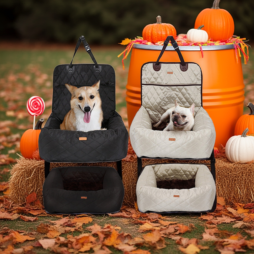 2 In 1 Pet Dog Carrier Folding Car Seat Pad Thickened Multi-purpose