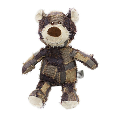 Cute Pet Dog Cat Plush Squeak Sound Dog Toys Bear Shape Pet Dogs Bite