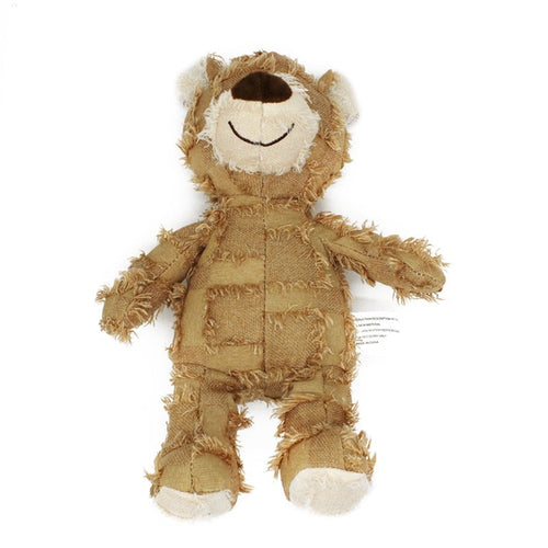 Cute Pet Dog Cat Plush Squeak Sound Dog Toys Bear Shape Pet Dogs Bite