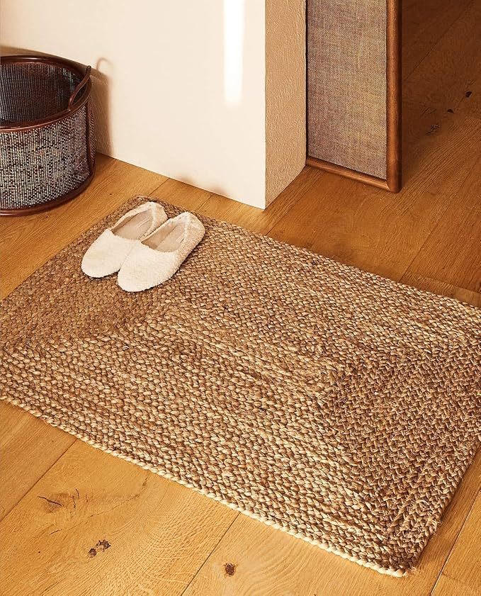 Natural Anti Slip Floor Jute Door Mat in Home Kitchen Office Entrance