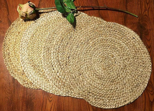 Jute Braided Placemats |Side Table Mats|Best for Bed-Side Table,