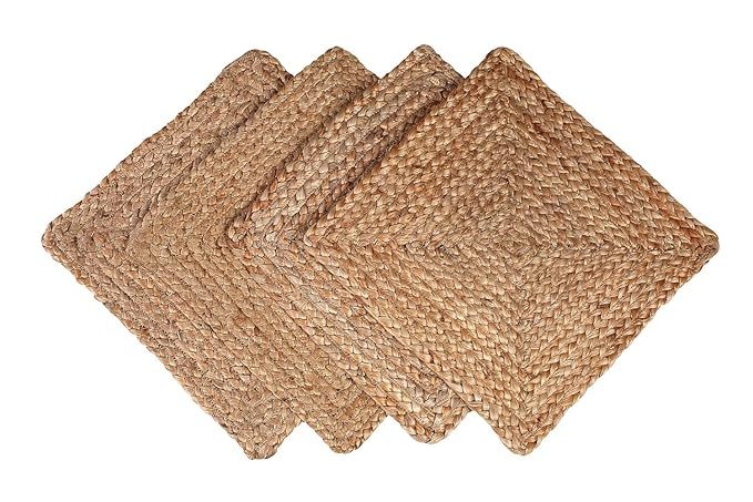 Reversible Jute Braided Table placemat, Organic Eco-Friendly Rustic