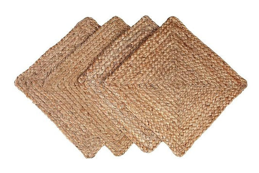 Reversible Jute Braided Table placemat, Organic Eco-Friendly Rustic