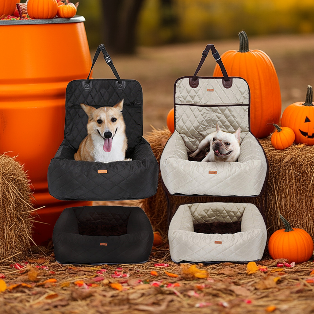 2 In 1 Pet Dog Carrier Folding Car Seat Pad Thickened Multi-purpose